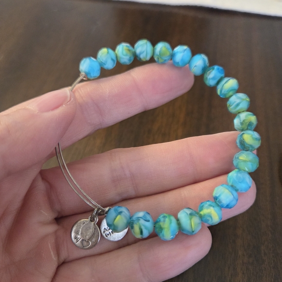 Alex and Ani Jewelry - Alex and Ani Turquoise Blue Green Beaded Bangle Bracelet